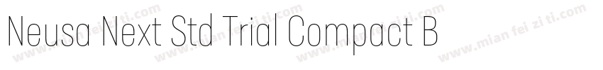 Neusa Next Std Trial Compact Bold字体转换